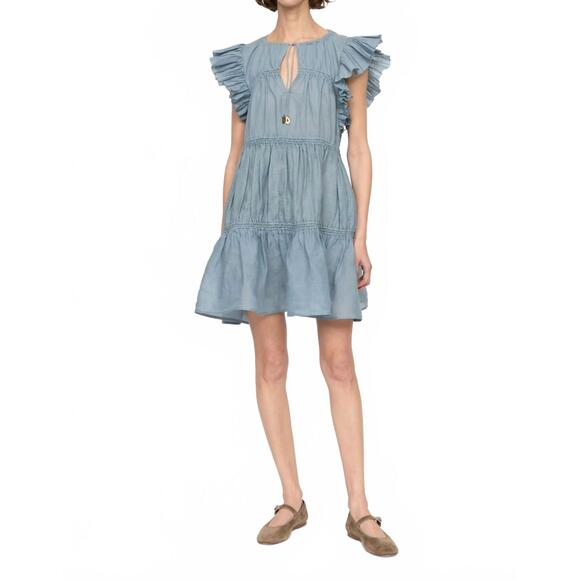 SEA Dresses & Skirts - NEW SEA anise tunic mini dress in blue